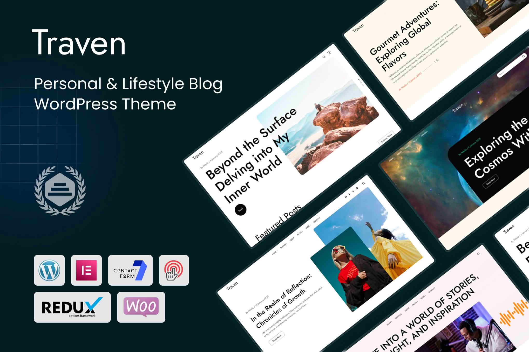 Download Traven - Personal & Lifestyle Blog WordPress Theme GPL WordPress Plugin