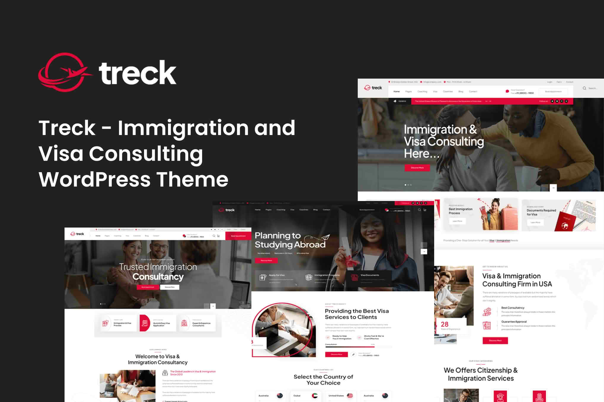 Treck Immigration Visa Consulting WordPress Theme