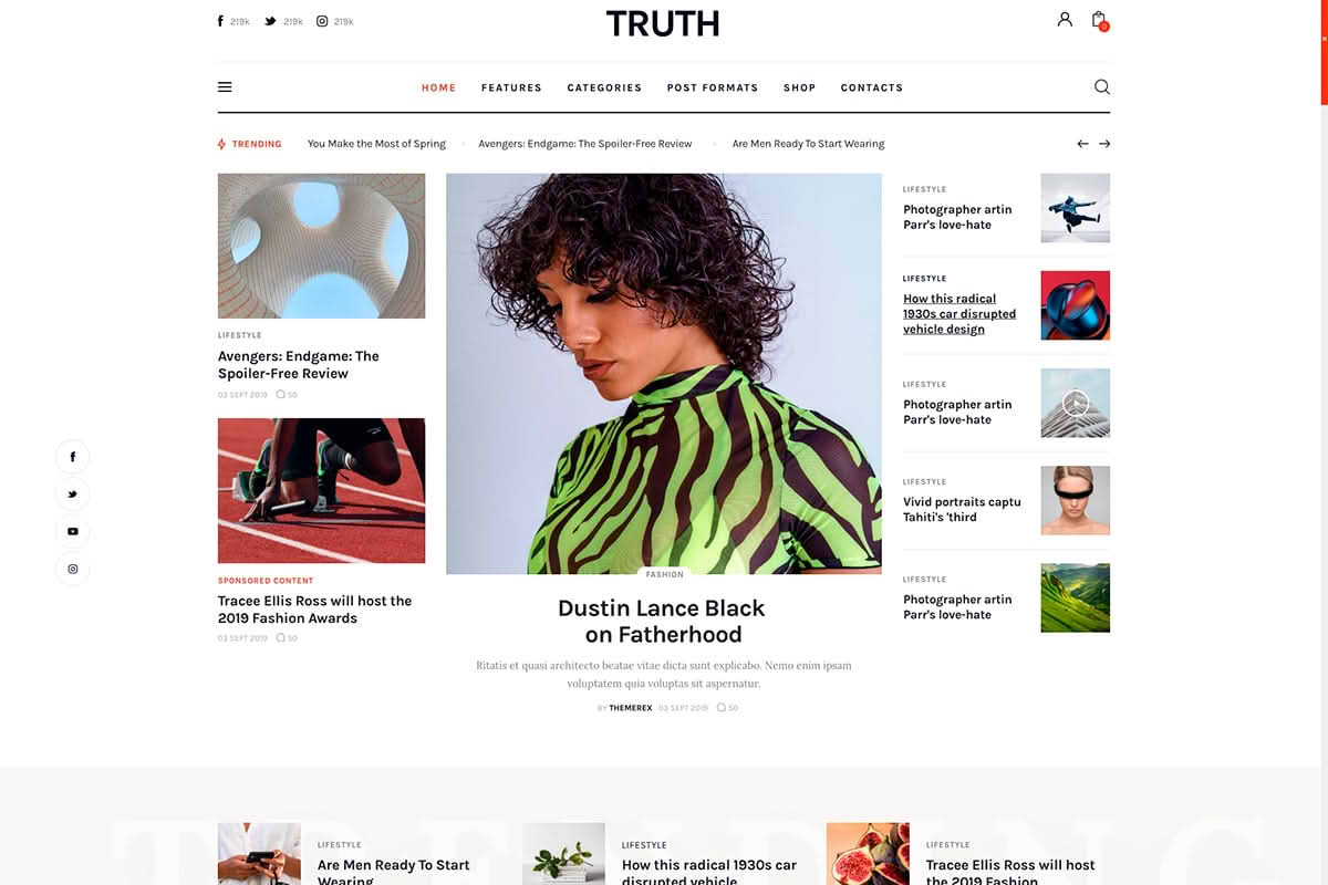 Download Truth - Full Site Editing (FSE) Blog WordPress Theme GPL WordPress Plugin