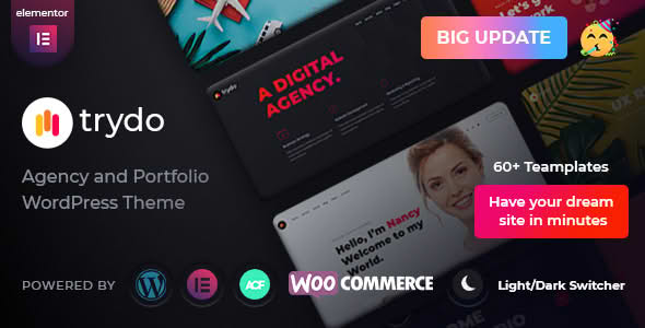 Download Trydo - Creative Agency & Portfolio WordPress Theme GPL WordPress Plugin