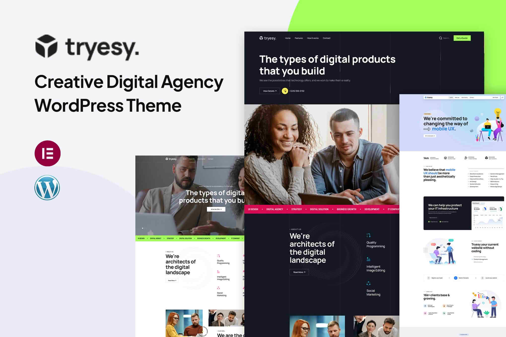 Download Tryesy - Creative Digital Agency WordPress Theme GPL WordPress Plugin