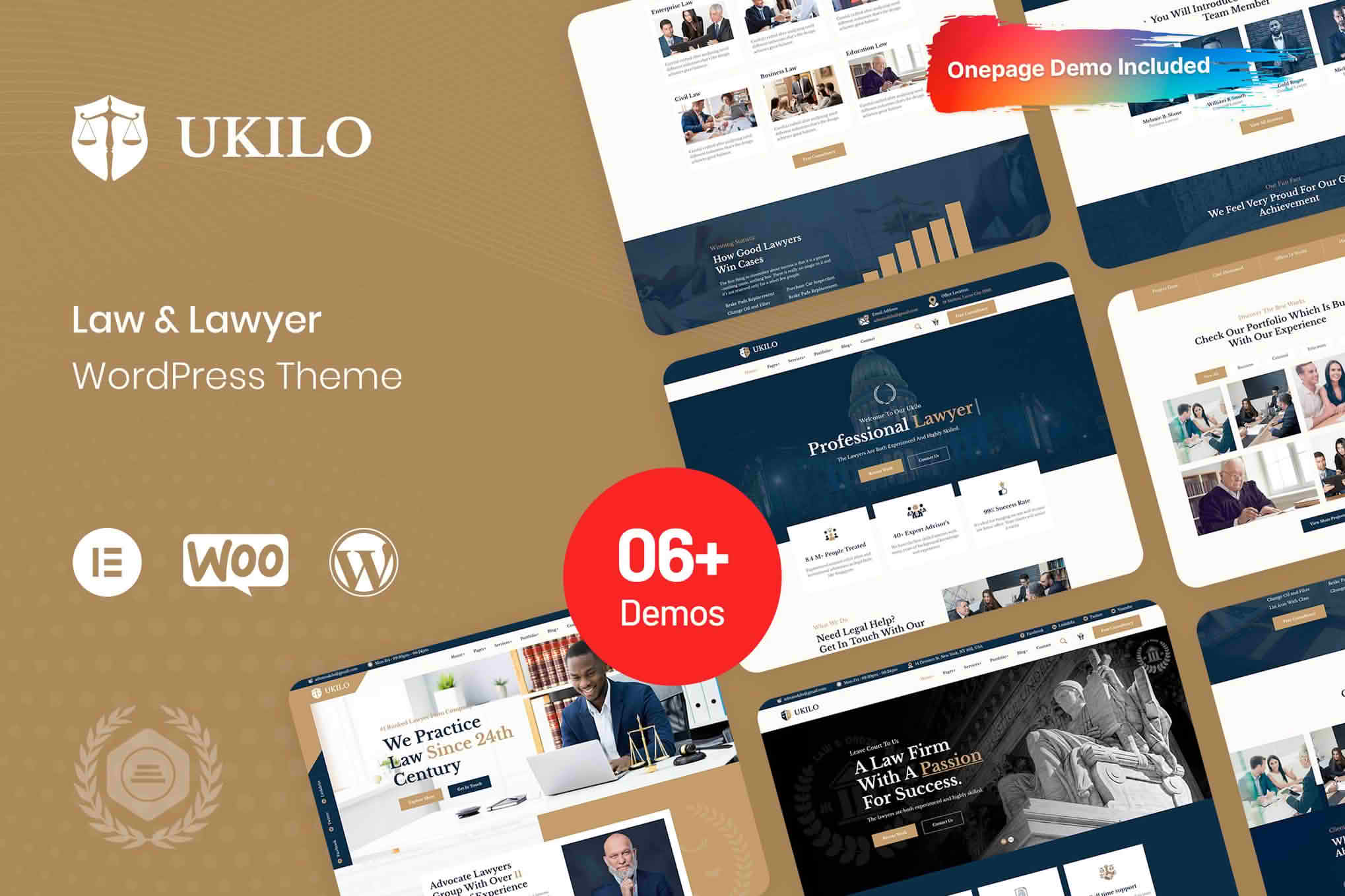 Download Ukilo - Law & Lawyer WordPress Theme GPL WordPress Plugin