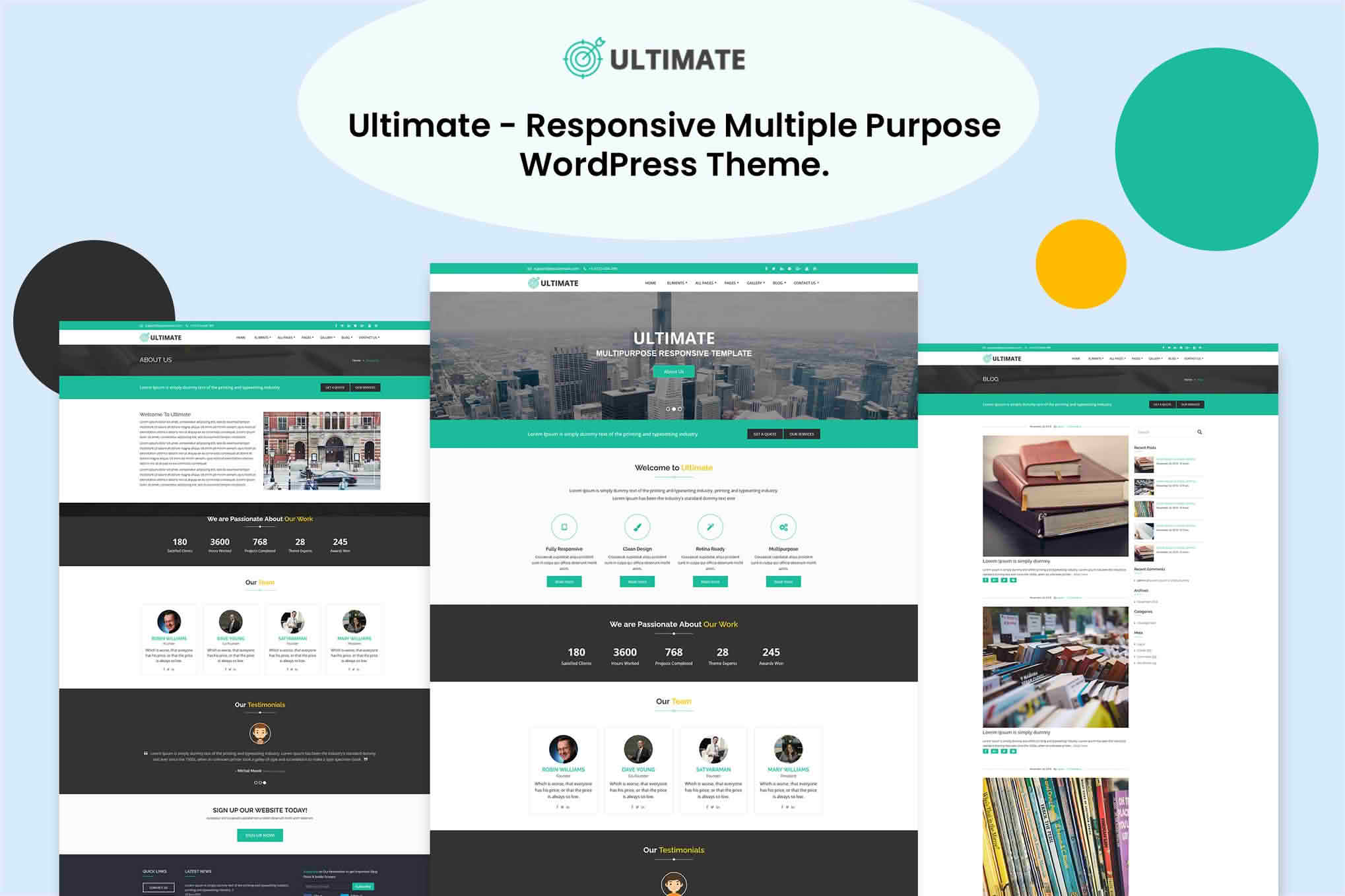 Download Ultimate - Responsive Multiple Purpose WordPress Theme GPL WordPress Plugin