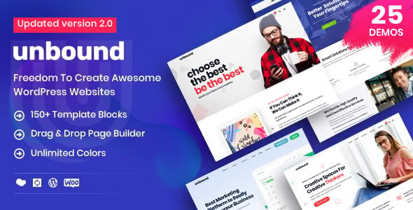 Download Unbound - Business Agency Multipurpose Theme GPL WordPress Plugin