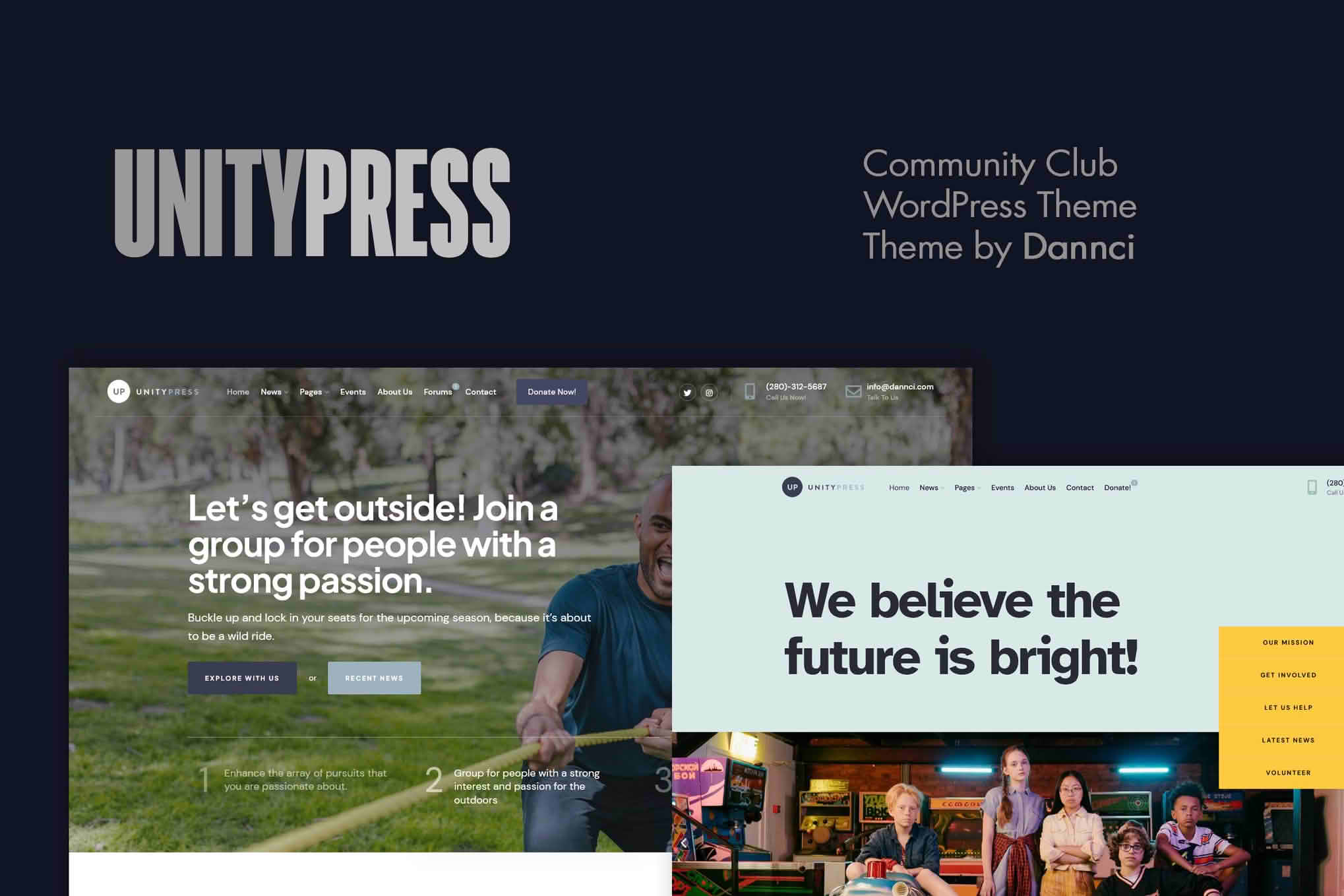 UnityPress - Community Club WordPress Theme