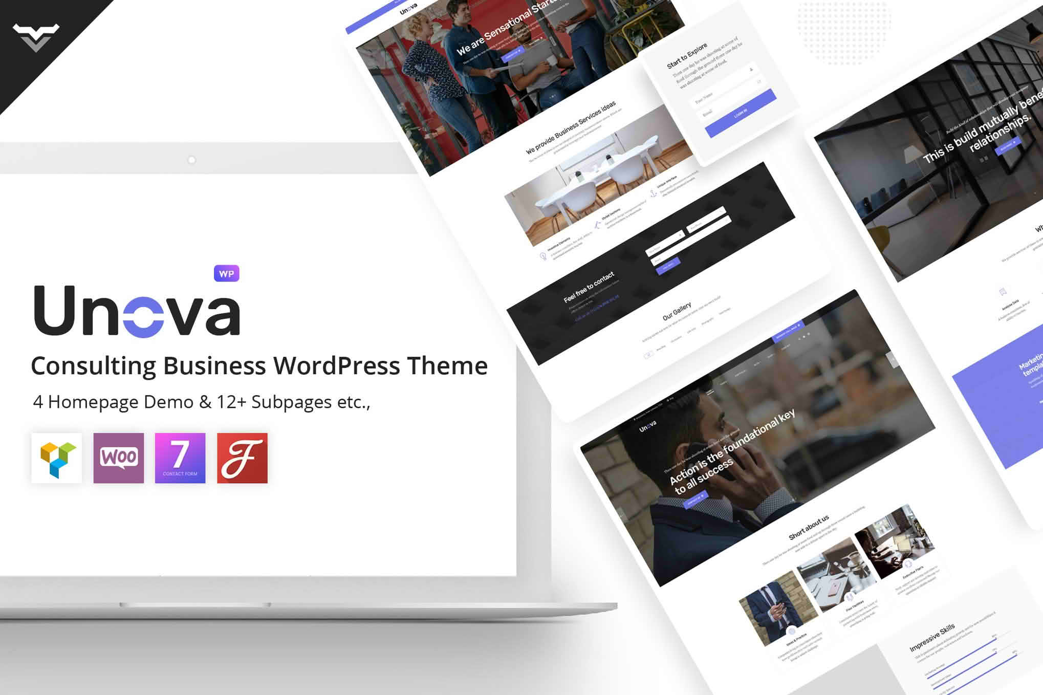 Download Unova - Consulting Business WordPress Theme GPL WordPress Plugin