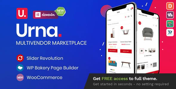 Download Urna - All-in-one WooCommerce WordPress Theme GPL WordPress Plugin