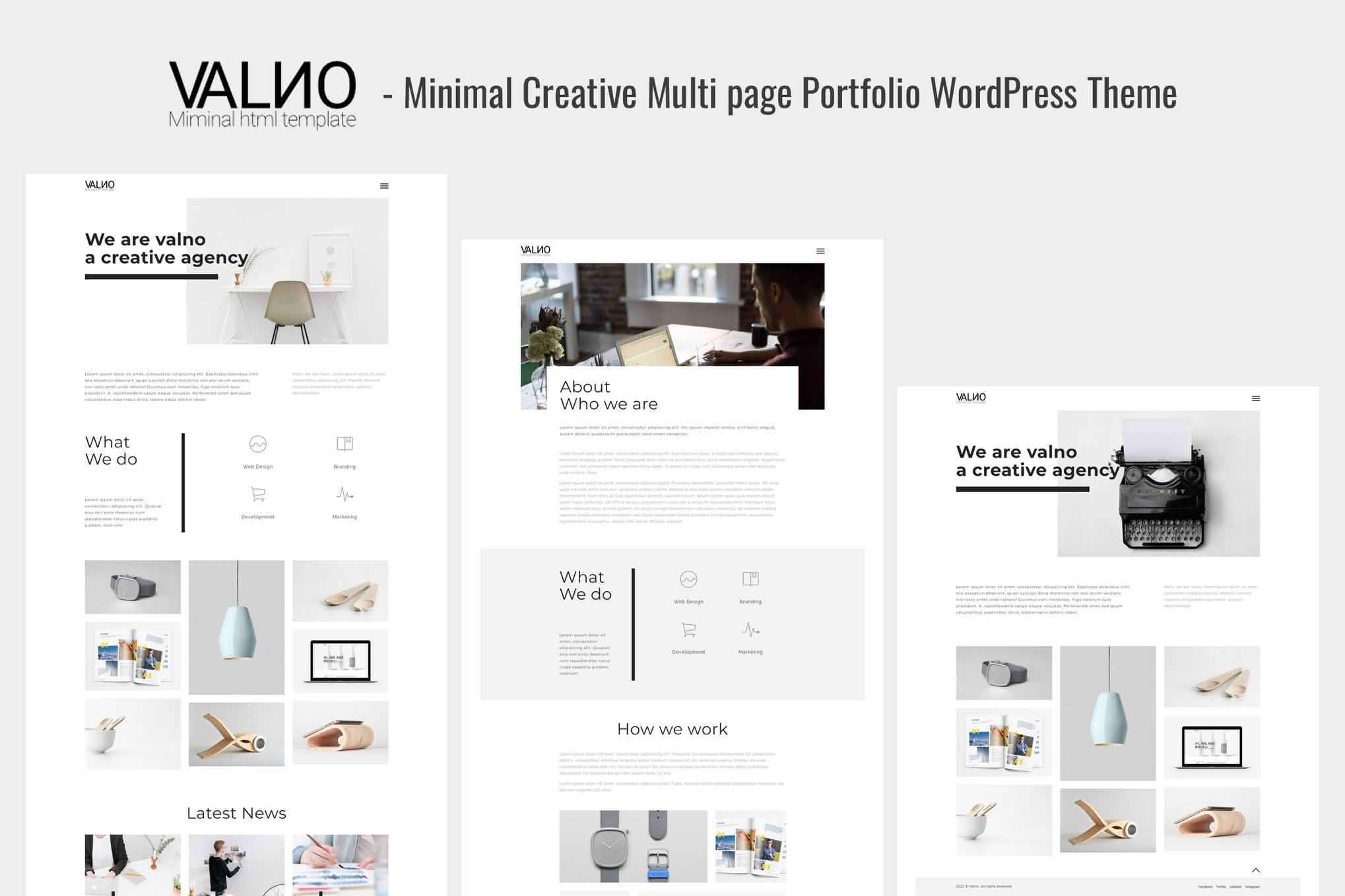 Download Valno - Minimal Creative Multi page Portfolio WordPress Theme GPL WordPress Plugin