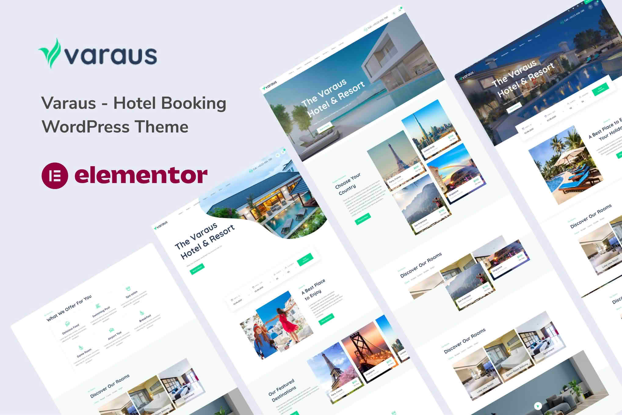 Download Varaus - Hotel Booking WordPress Theme GPL WordPress Plugin
