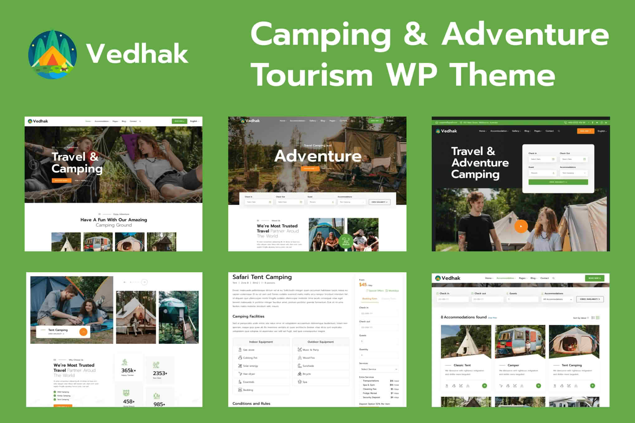 Download Vedhak - Camping and Adventure WordPress Theme GPL WordPress Plugin