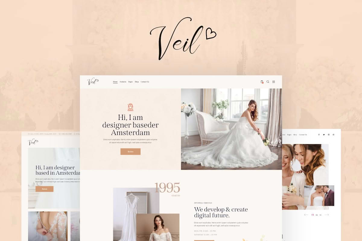 Download Veil - Wedding Event & Photographer WordPress Theme GPL WordPress Plugin