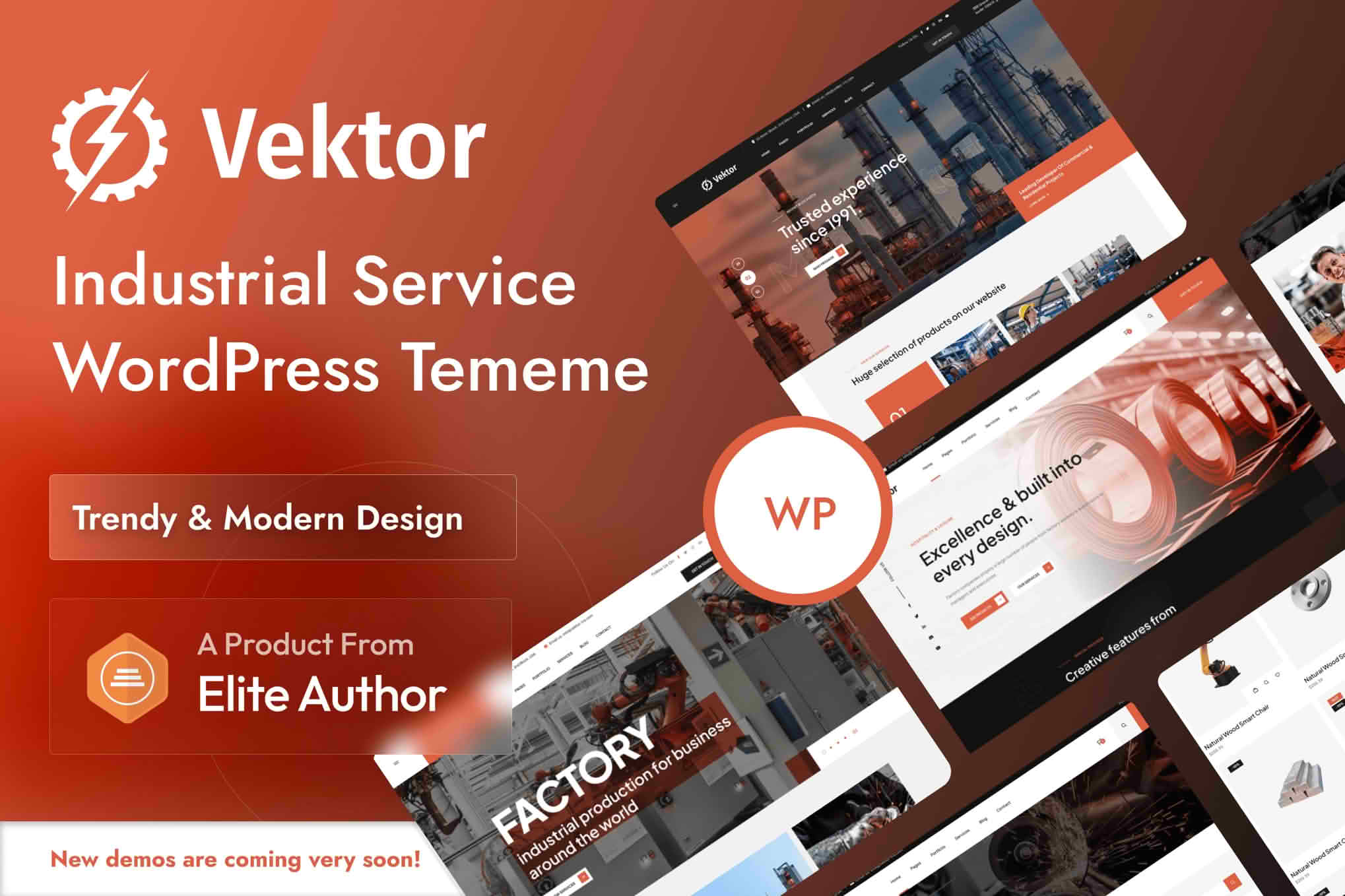 Download Vektor - Industrial Service WordPress Theme GPL WordPress Plugin