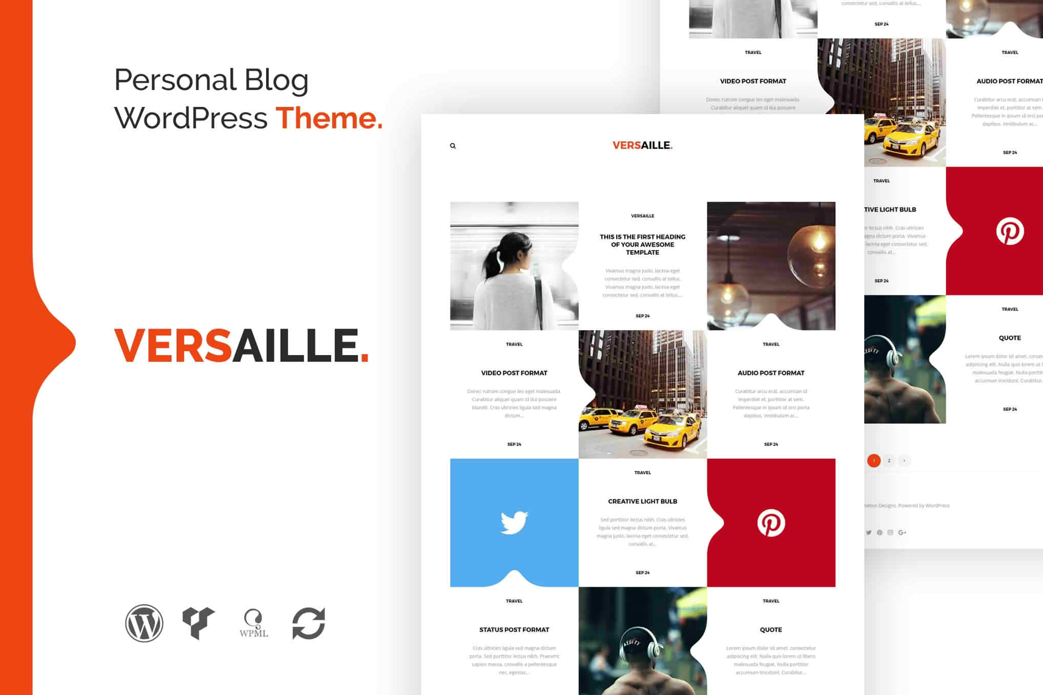 Download Versaille - Personal Blog WordPress Theme GPL WordPress Plugin