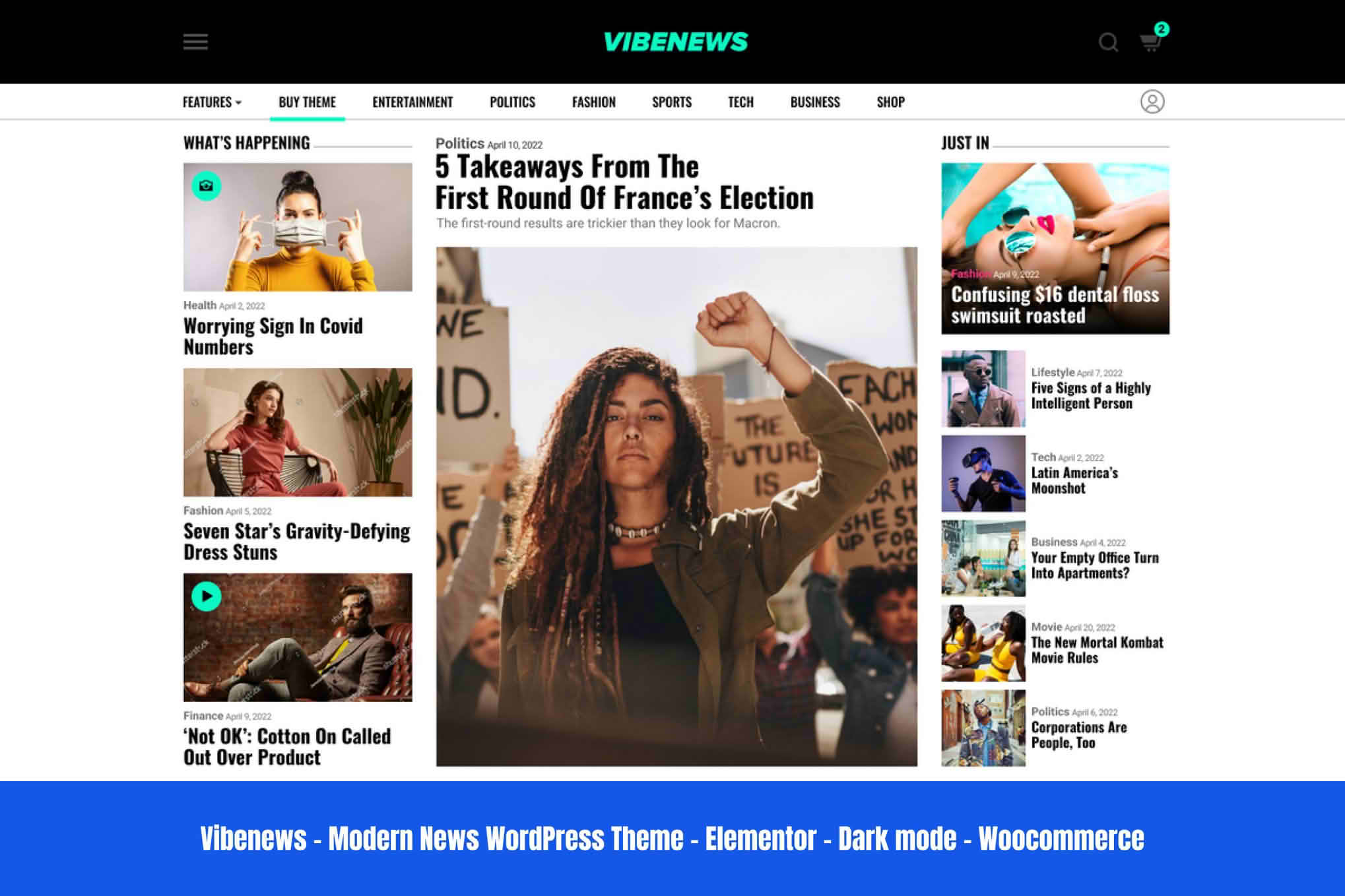 Download Vibenews - Digital News Magazine AMP Theme GPL WordPress Plugin