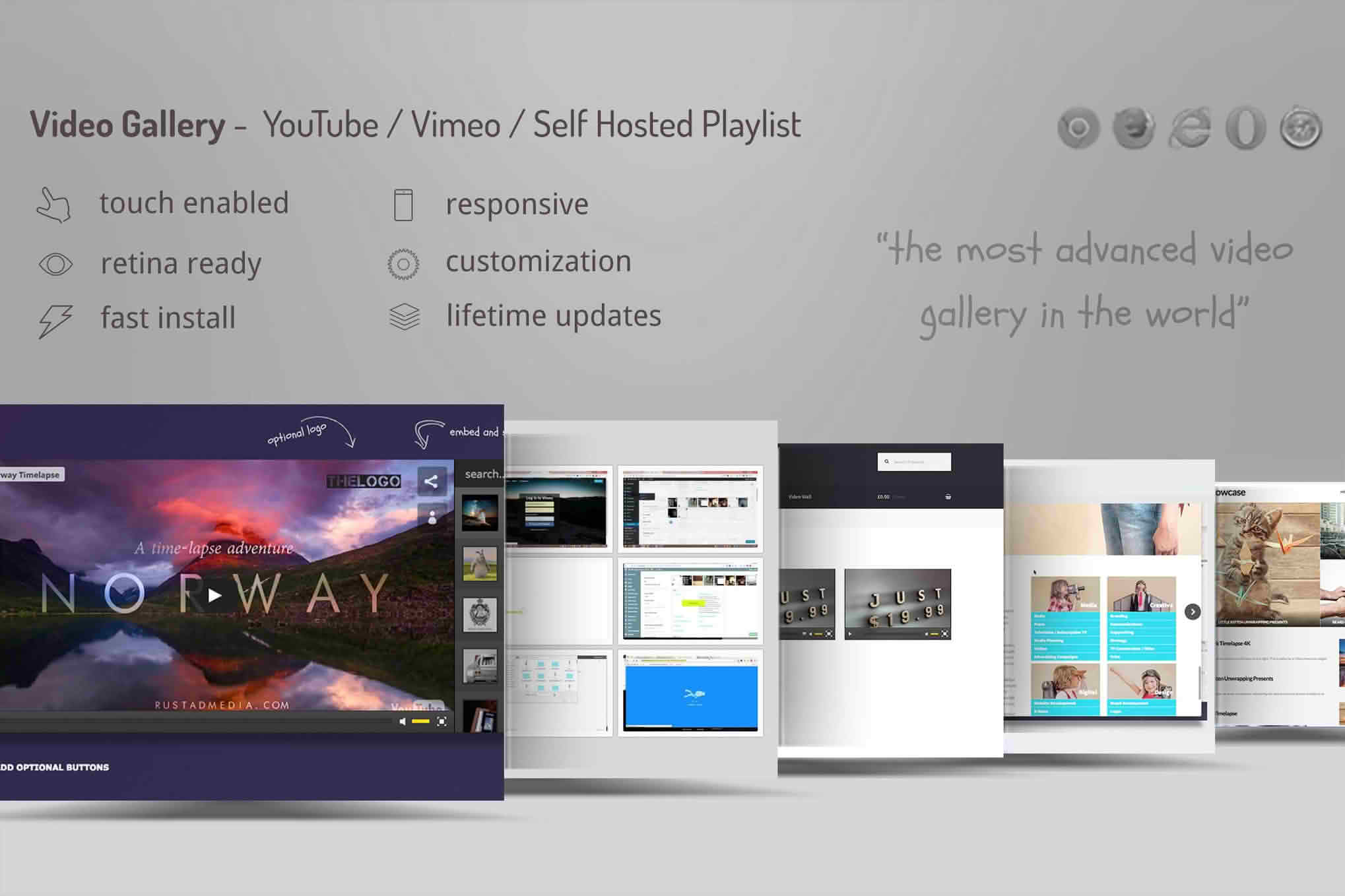 Download Video Gallery WordPress Plugin /w YouTube