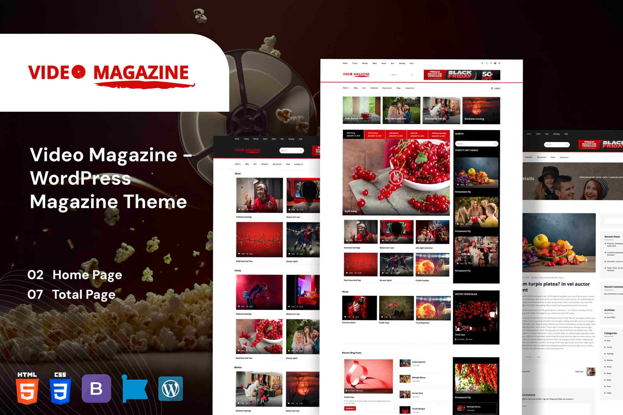 Download Video Magazine - WordPress Magazine Theme GPL WordPress Plugin