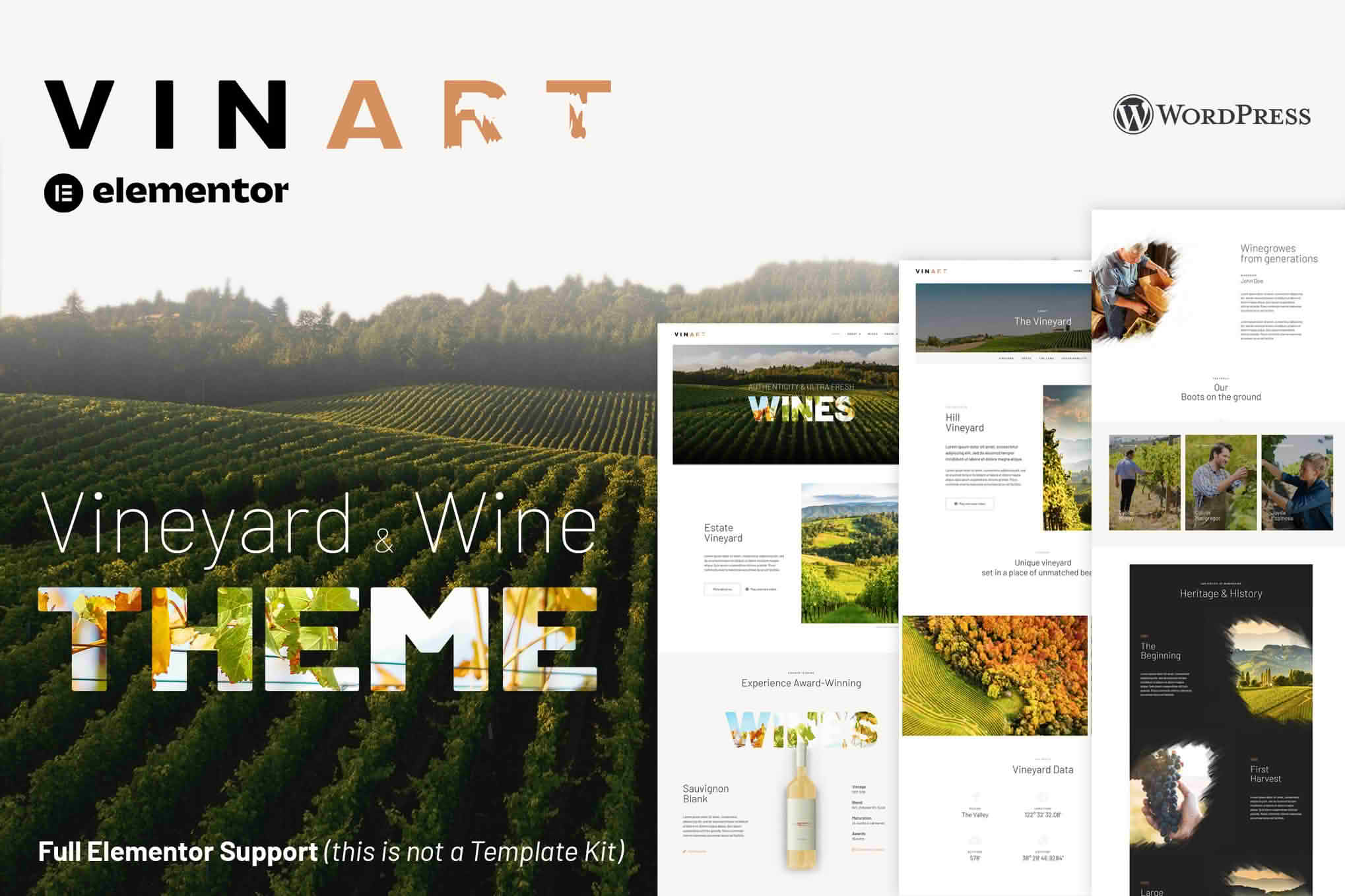 Download Vinart - Wine WordPress Theme GPL WordPress Plugin