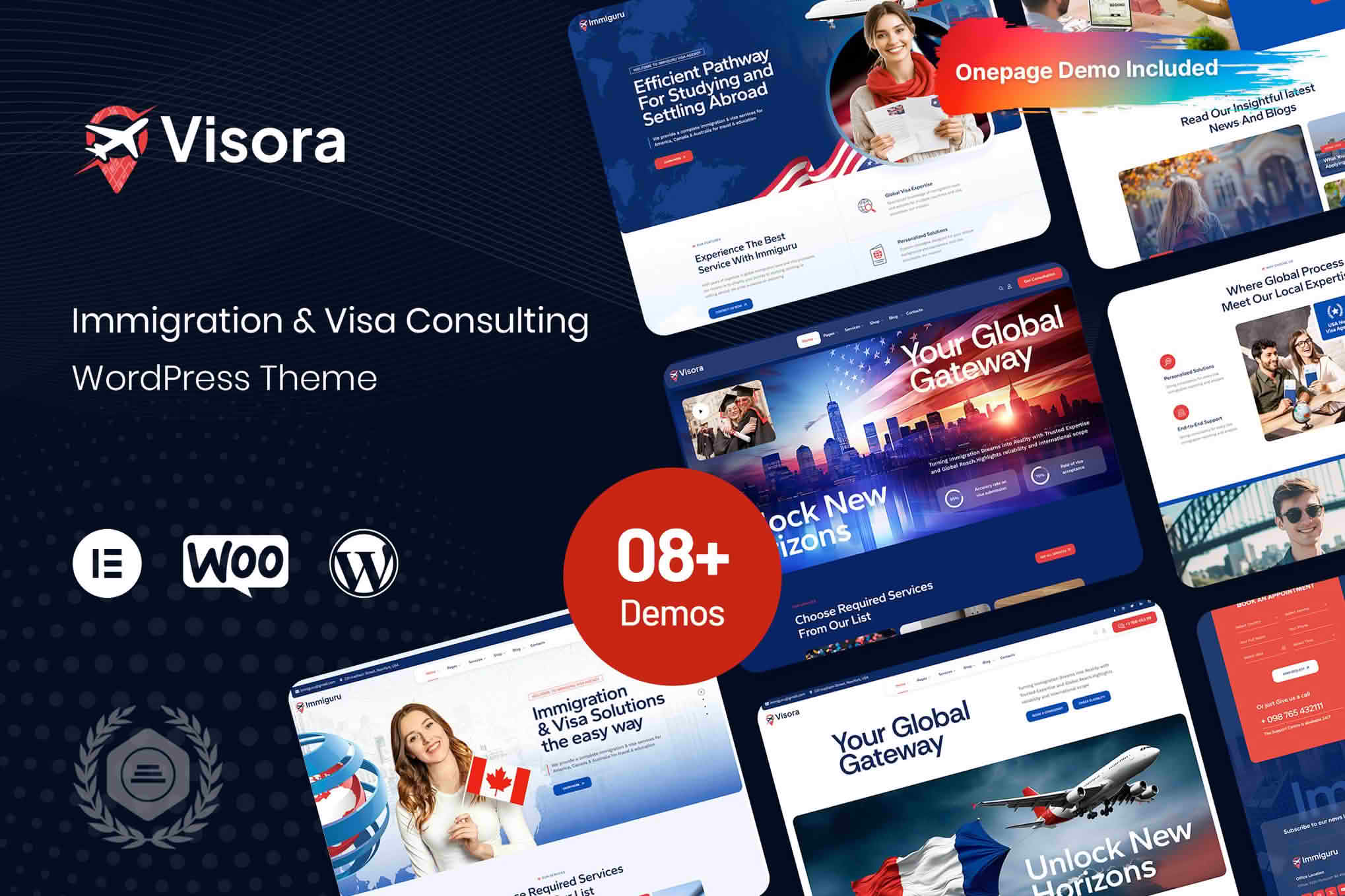 Visora - Immigration and Visa Consulting Theme