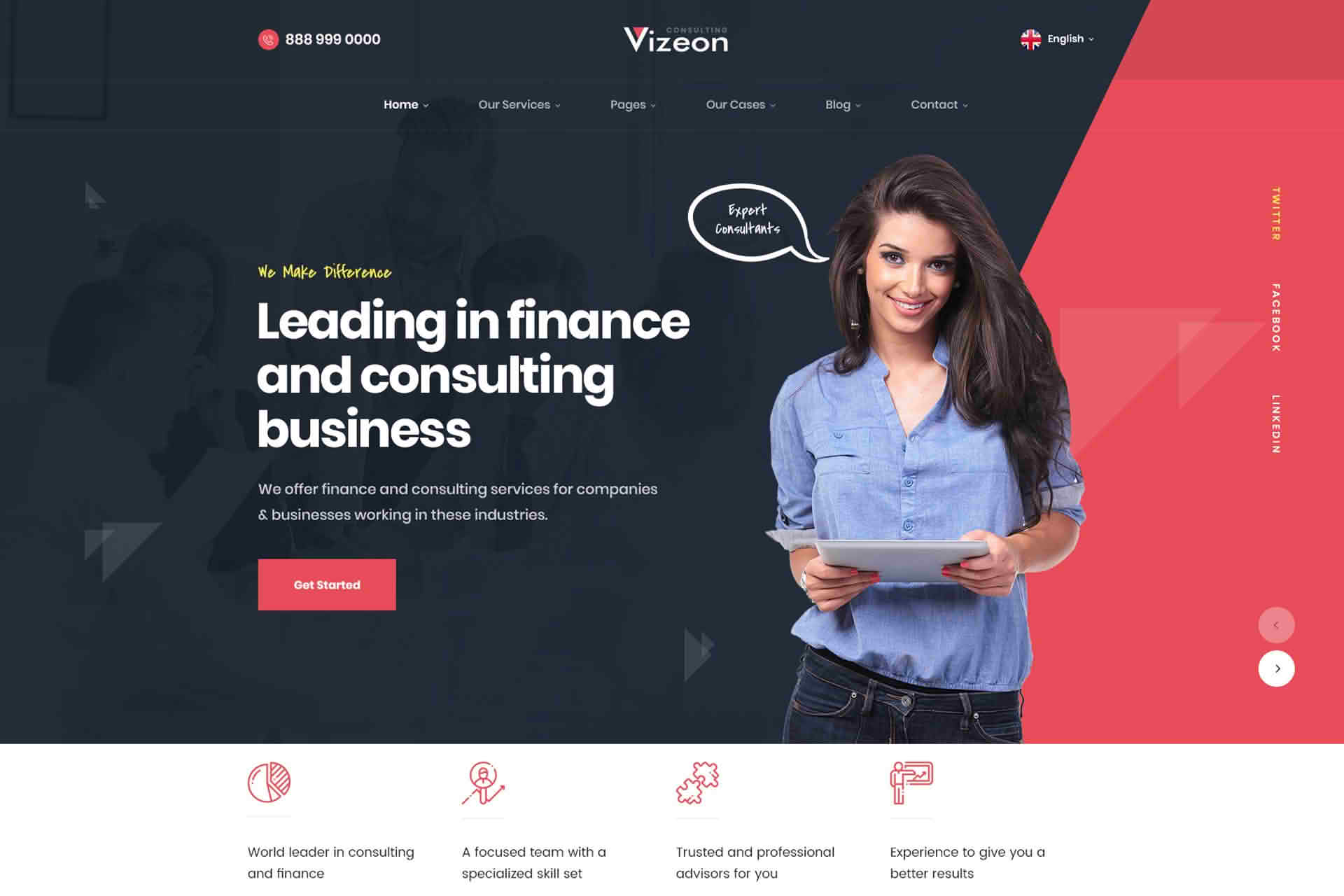 Download Vizeon - Business Consulting WordPress Themes GPL WordPress Plugin