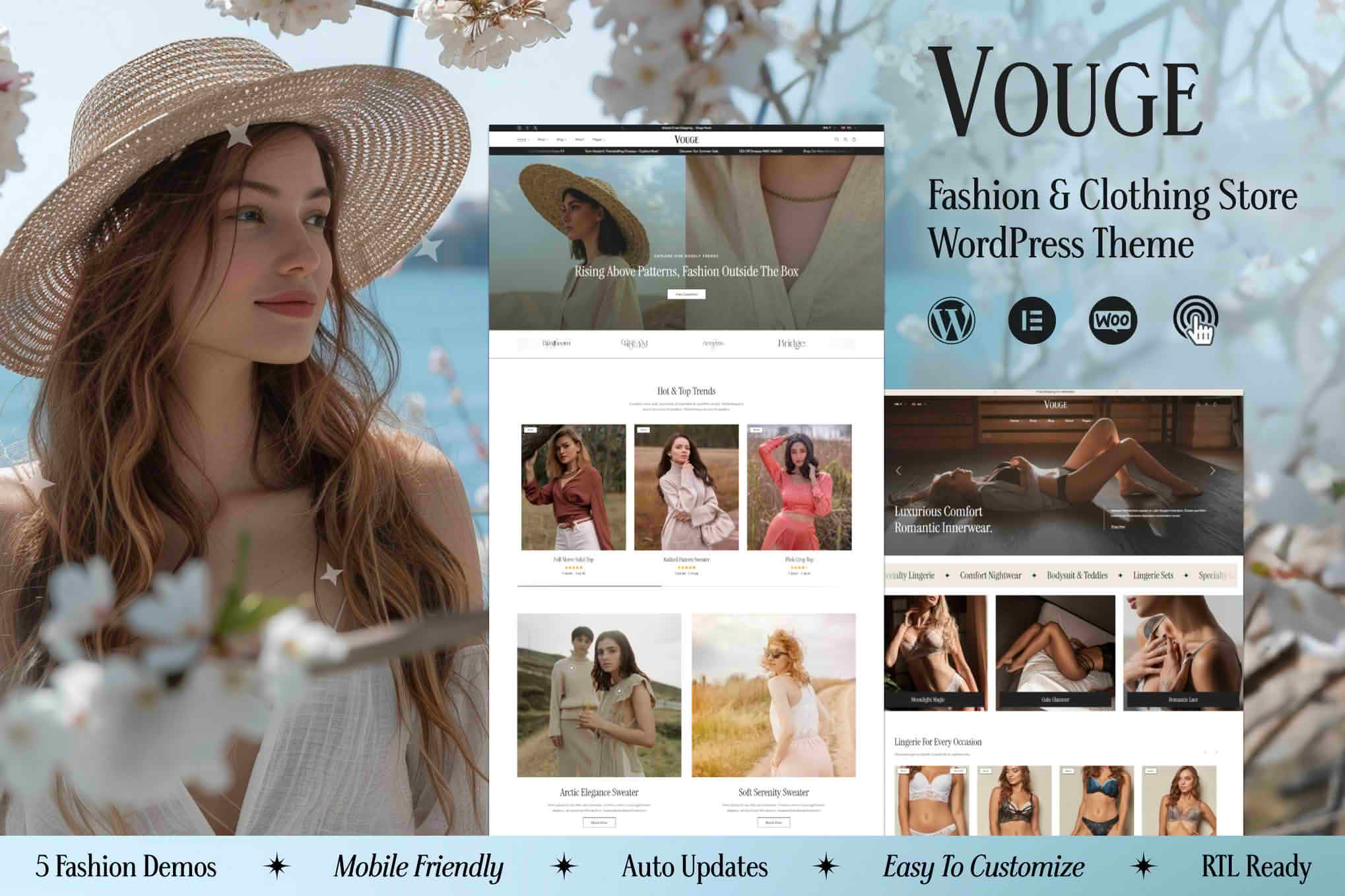 Download Vouge - Fashion Clothing WordPress Theme GPL WordPress Plugin