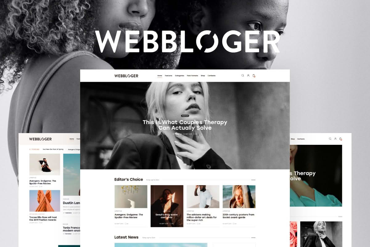 Download Webbloger - Multipurpose Blog WordPress Theme GPL WordPress Plugin