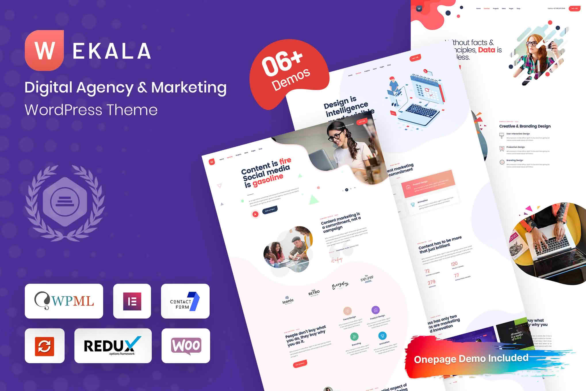 Download Wekala - Digital Agency & Marketing WordPress Theme GPL WordPress Plugin