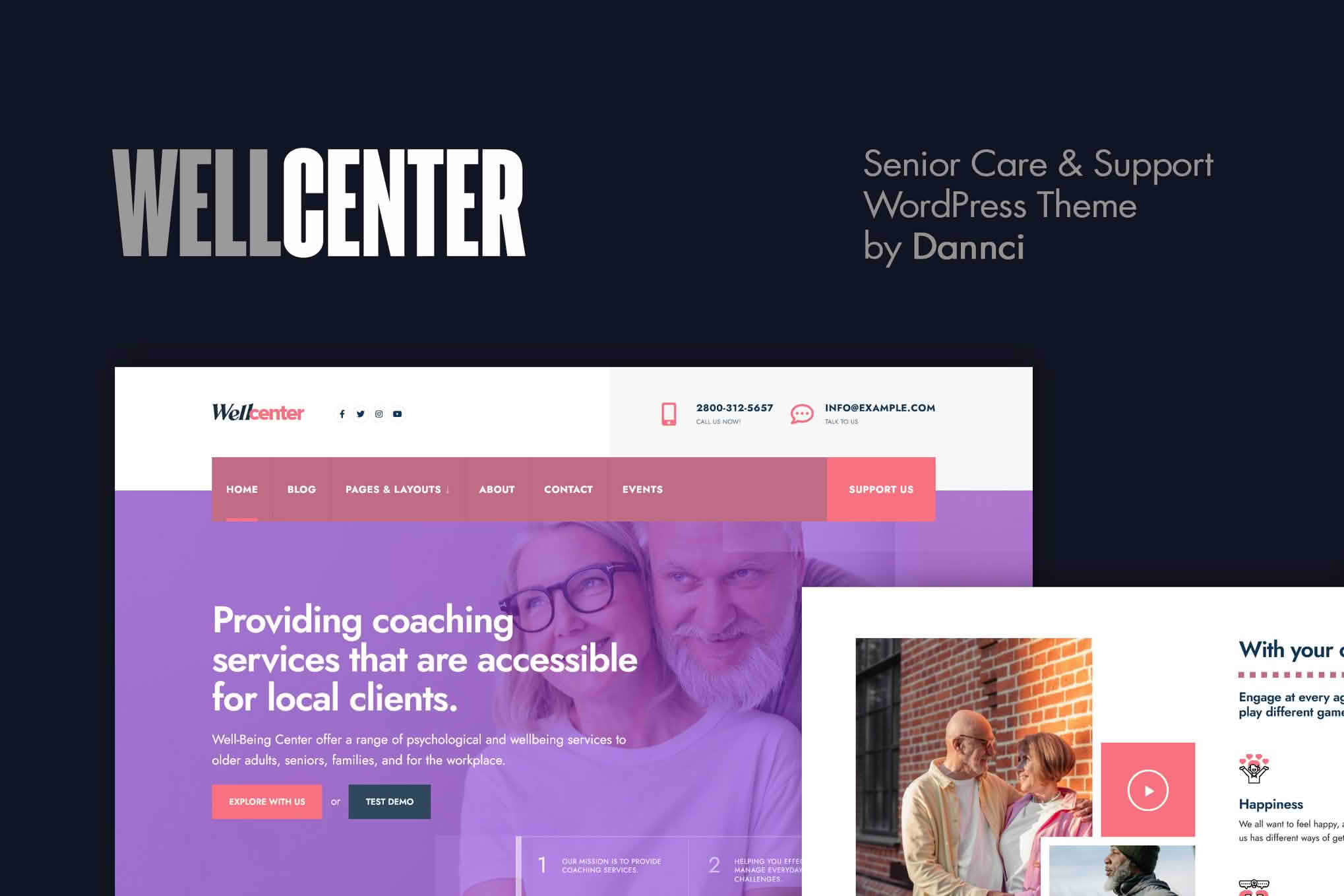 Download Wellcenter - Senior Care & Support WordPress Theme GPL WordPress Plugin