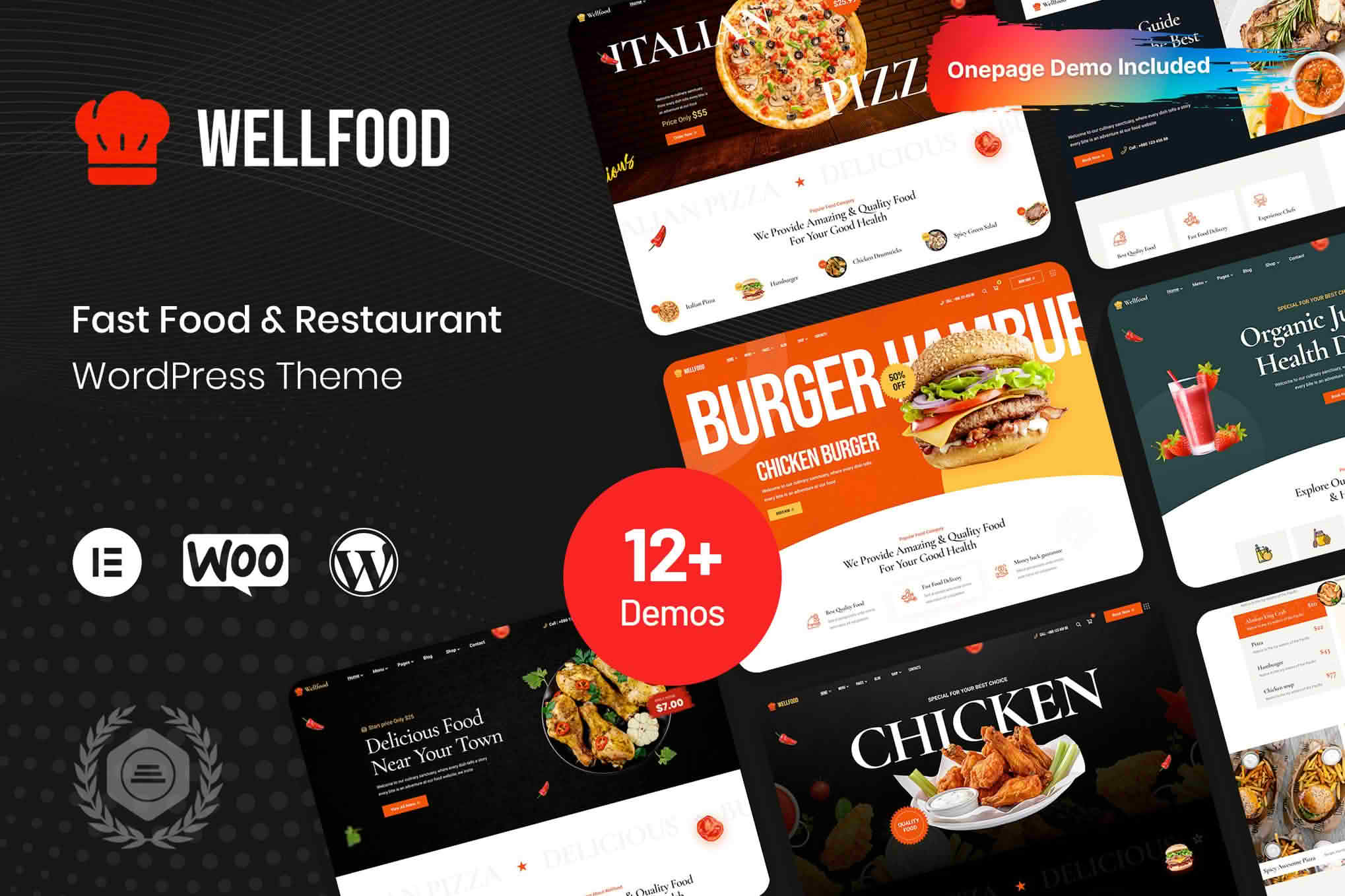Download Wellfood - Fast Food Restaurant WordPress Theme GPL WordPress Plugin