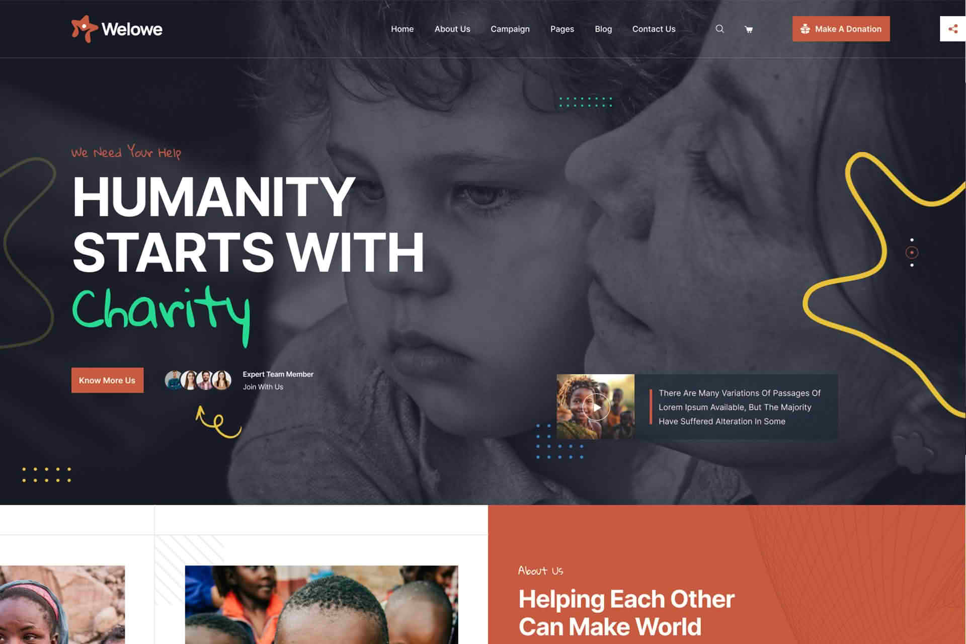 Download Welowe - Nonprofit Charity WordPress Theme GPL WordPress Plugin