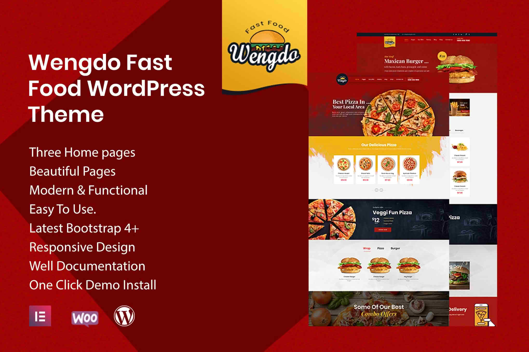 Download Wengdo - Fastfood WordPress Theme GPL WordPress Plugin