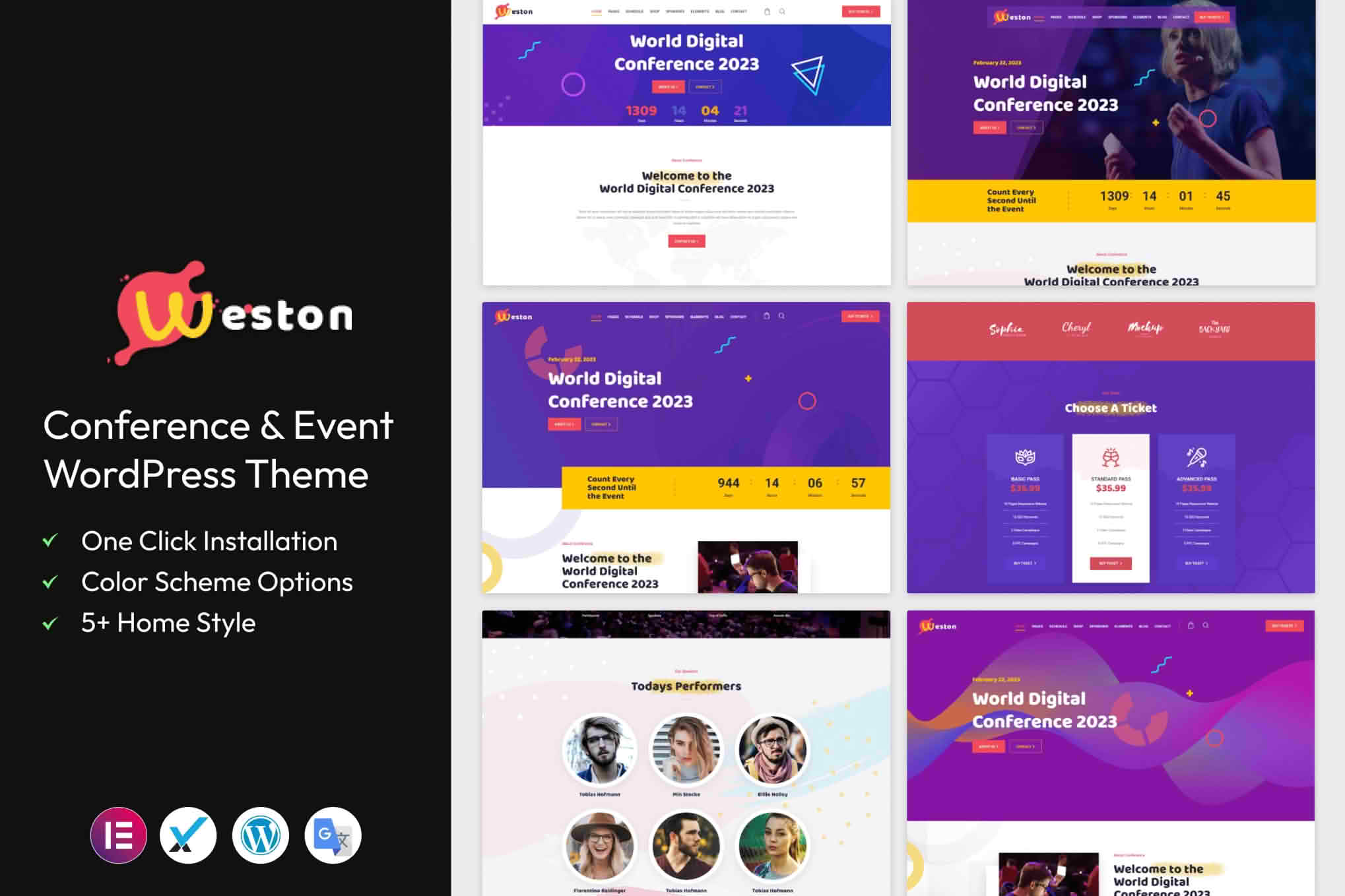 Download Weston - Conference & Event WordPress Theme GPL WordPress Plugin