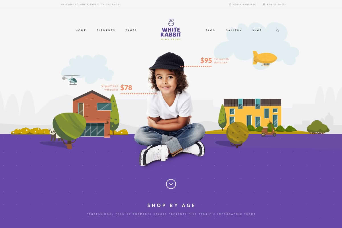 Download White Rabbit - Kids Toys & Children Clothing Store GPL WordPress Plugin