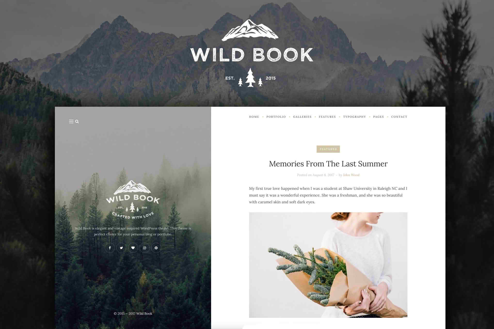 Download Wild Book - Vintage & Elegant WordPress Blog Theme GPL WordPress Plugin