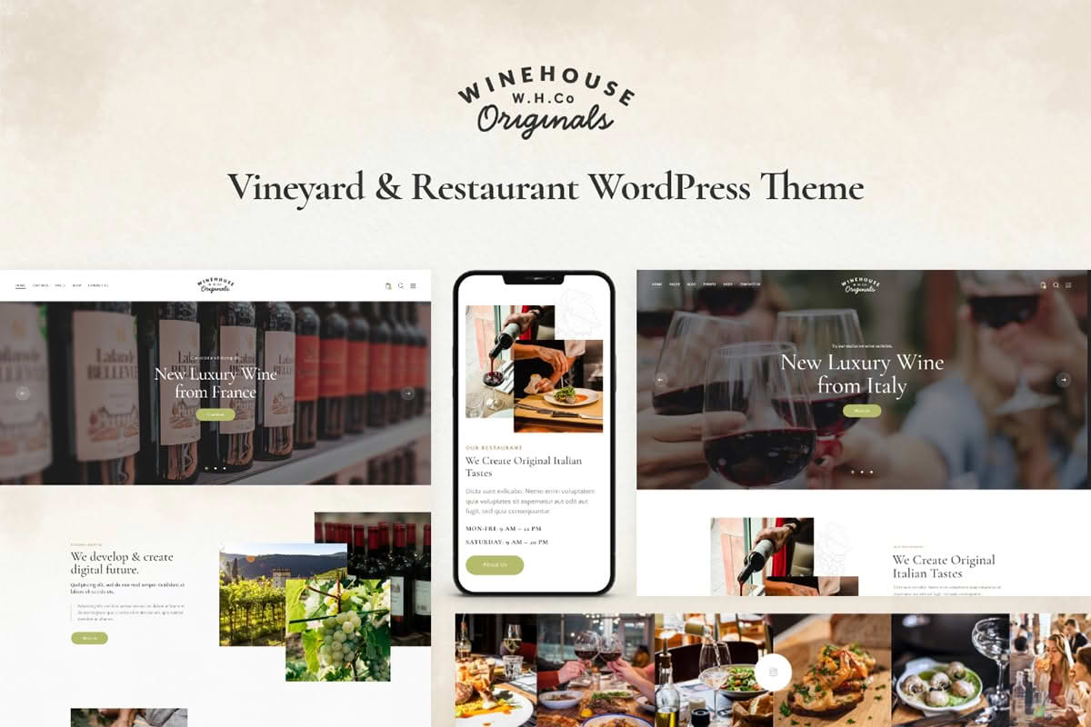 Download Wine House | Vineyard & Restaurant Liquor Store WordPress Theme GPL WordPress Plugin