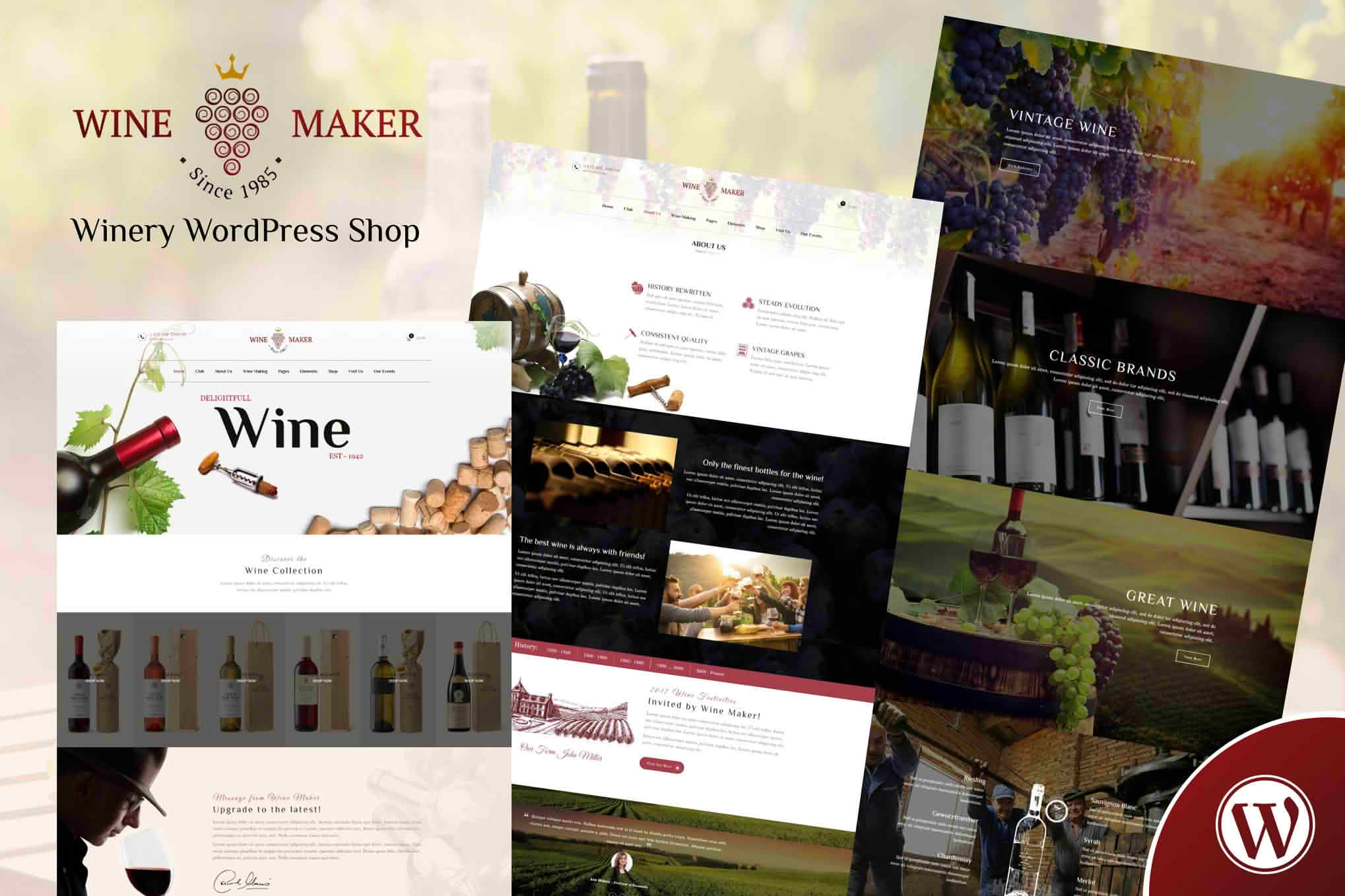 Download Wine Maker - Winery WordPress Shop GPL WordPress Plugin