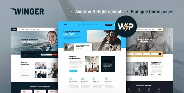 Download Winger - Aviation & Flight School WordPress Theme GPL WordPress Plugin