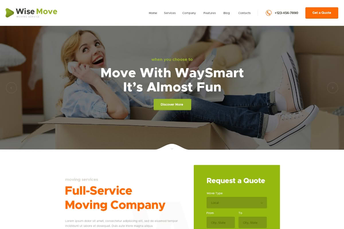 Download Wise Move | Relocation and Storage Services WordPress Theme GPL WordPress Plugin