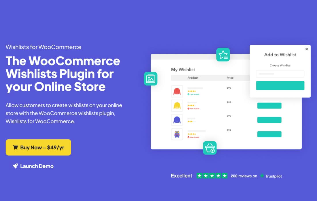 Download Wishlists for WooCommerce