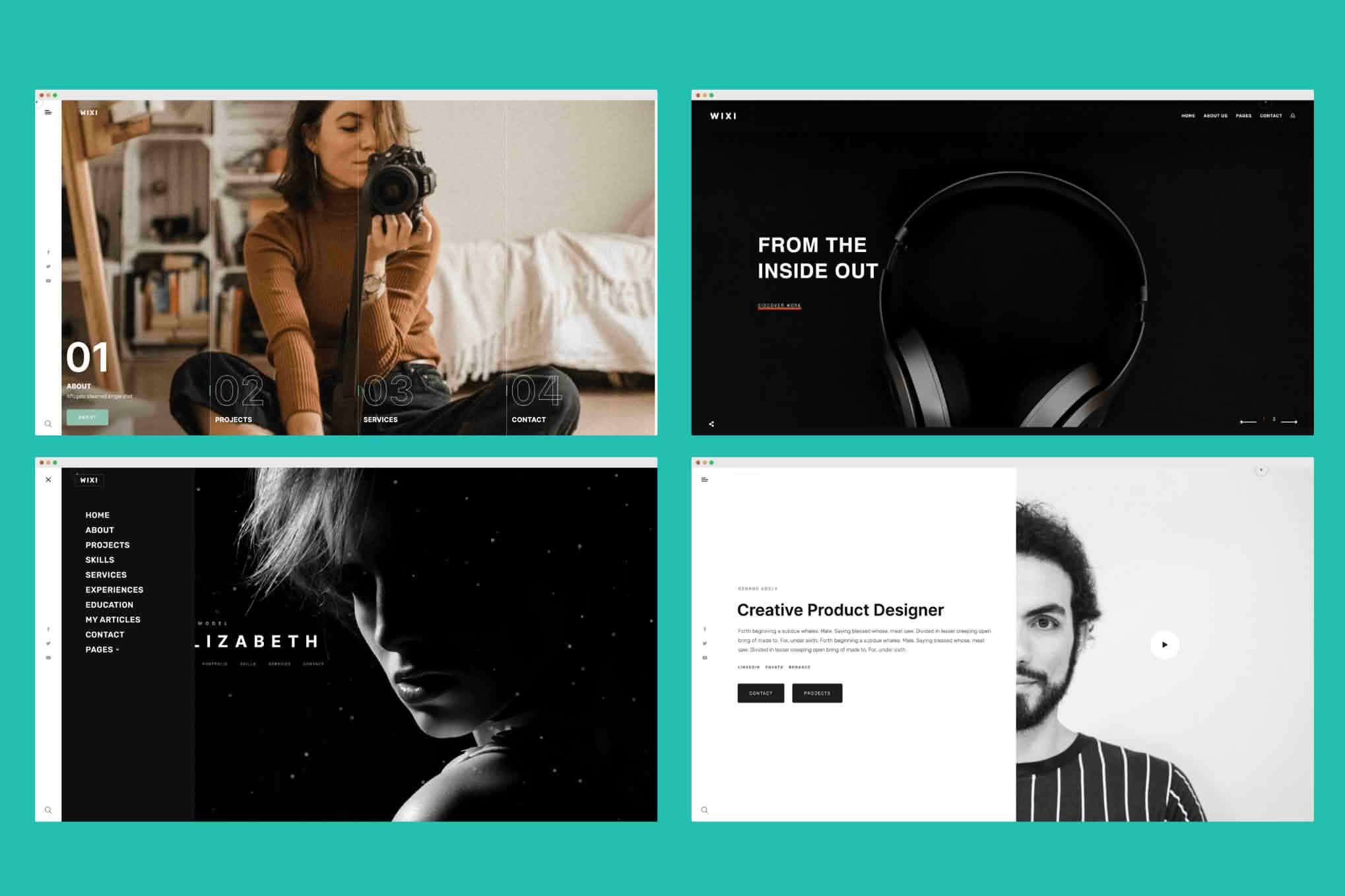 Download Wixi - Personal Portfolio WordPress Theme GPL WordPress Plugin