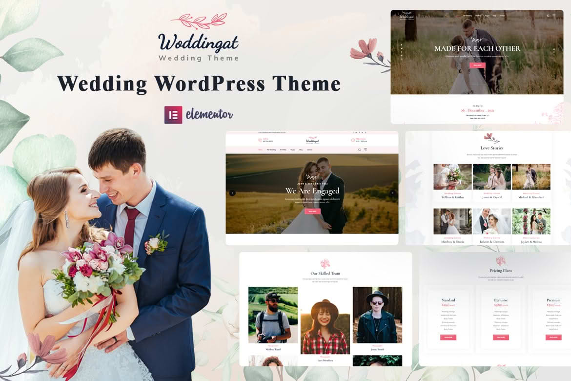Download Woddingat - Wedding WordPress Theme GPL WordPress Plugin