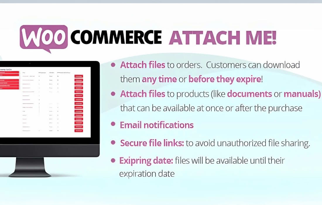 Download WooCommerce Attach Me!