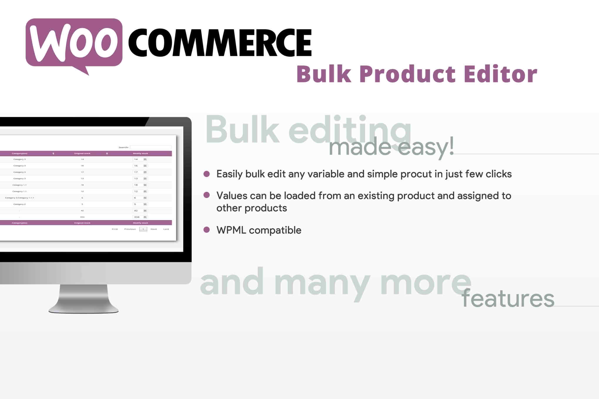 Download WooCommerce Bulk Product Editor