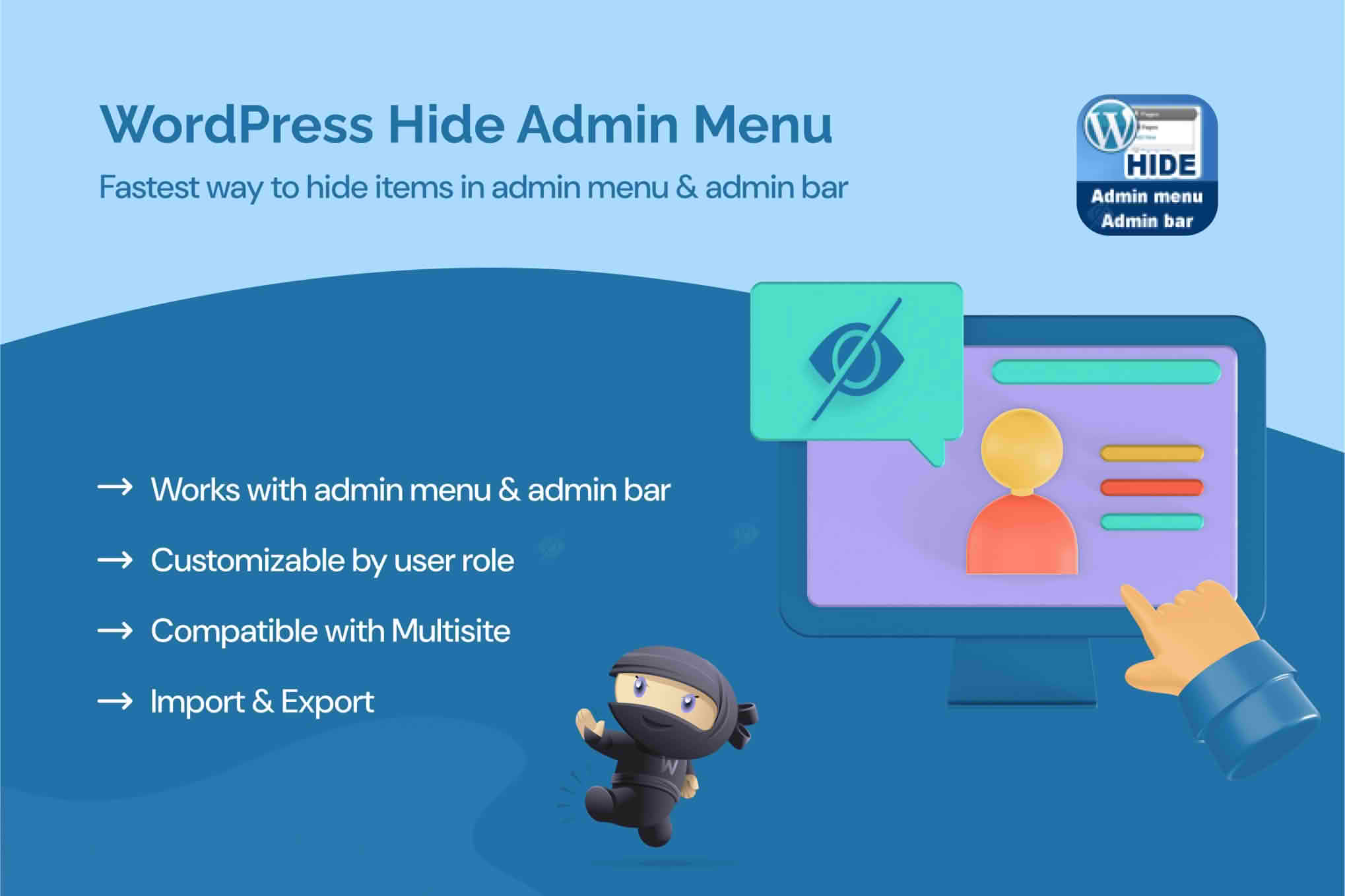 Download WordPress Hide Admin Menu Plugin