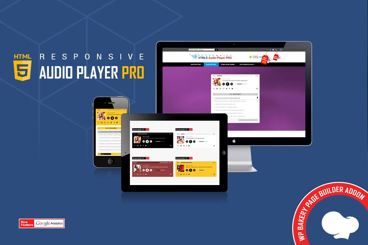 Download WPBakery Addon - HTML5 Audio Player PRO