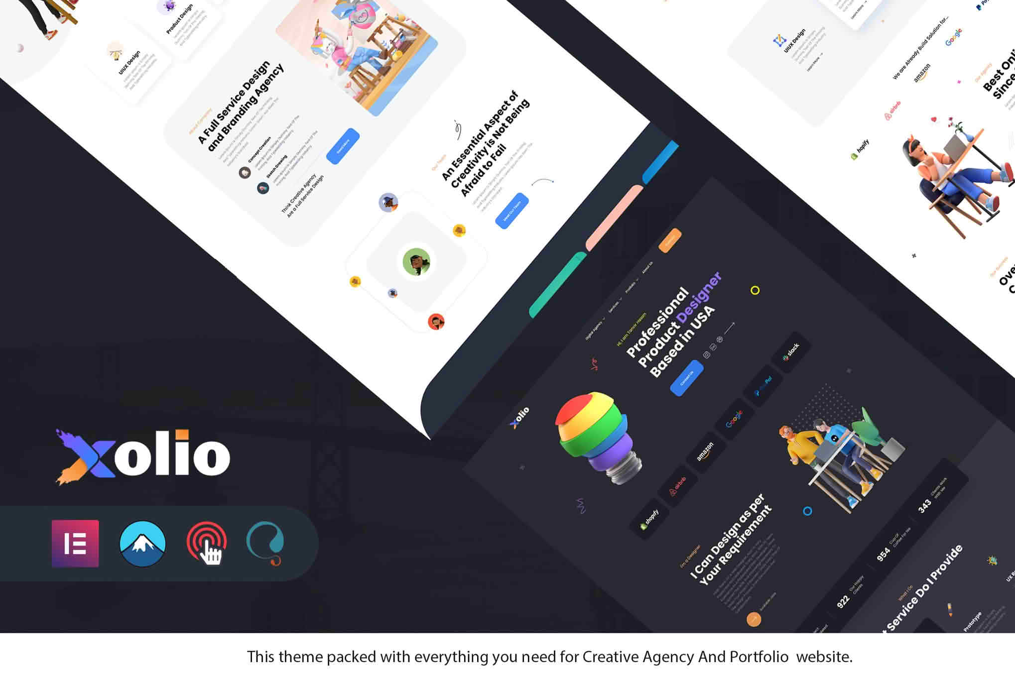 Download Xolio - Creative Agency & Portfolio WordPress Theme GPL WordPress Plugin