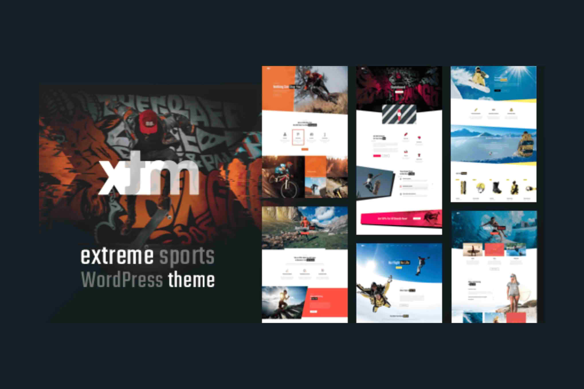 Download XTRM - Extreme Sports GPL WordPress Plugin