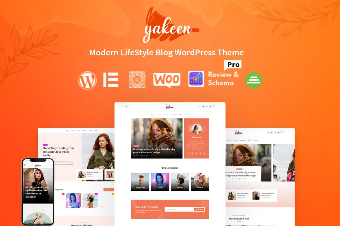 Download Yakeen - Lifestyle Blog WordPress Theme GPL WordPress Plugin
