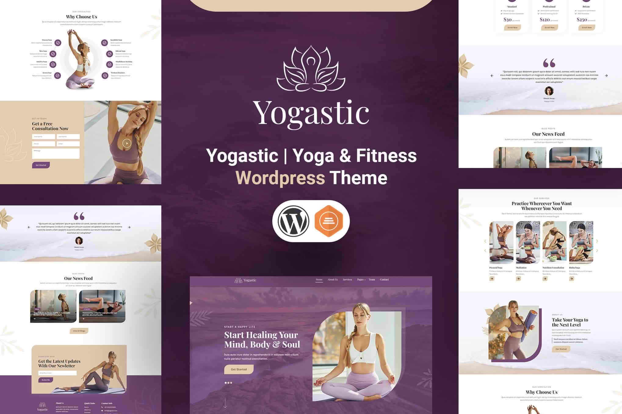 Download Yogastic | Yoga & Fitness WordPress Theme GPL WordPress Plugin