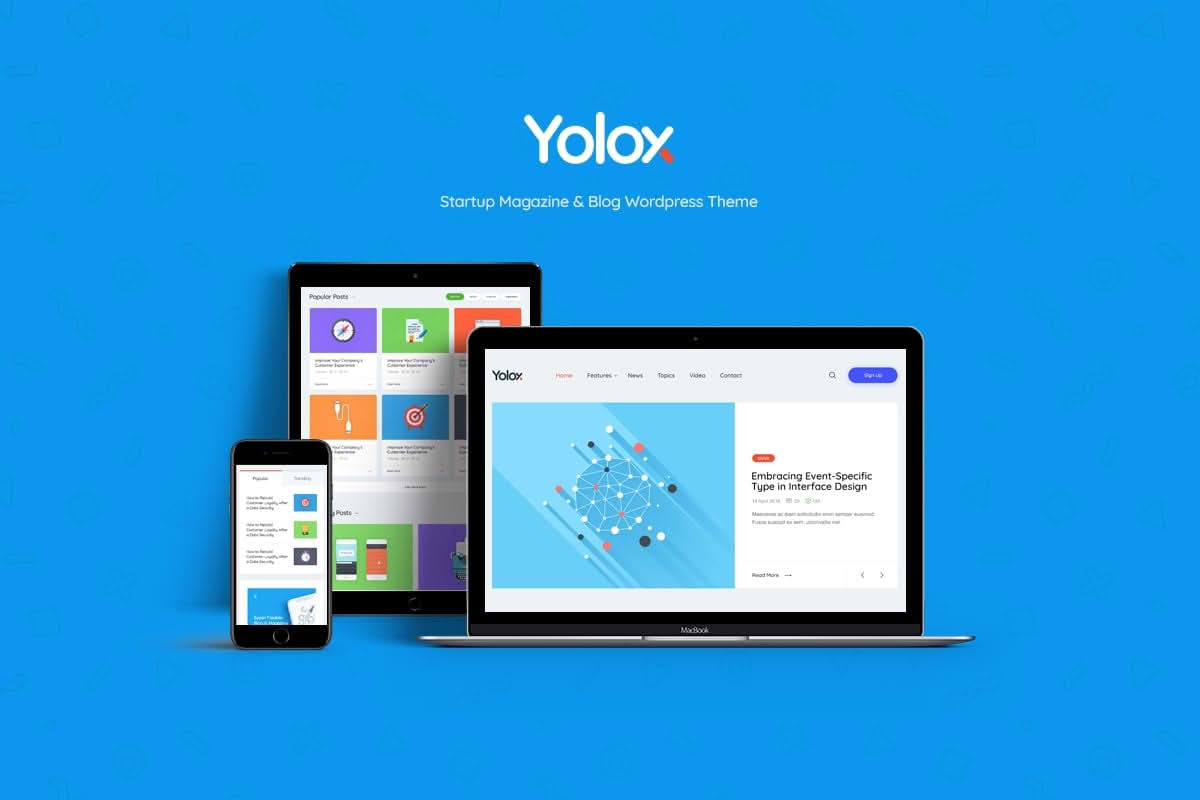 Download Yolox | Modern WordPress Blog Theme for Business & Startup GPL WordPress Plugin