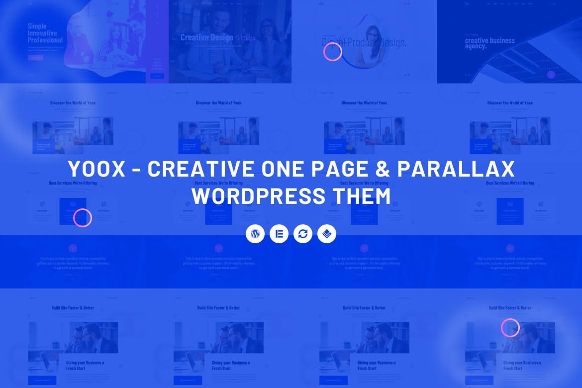 Download Yoox - Creative One Page & Parallax WordPress Theme GPL WordPress Plugin